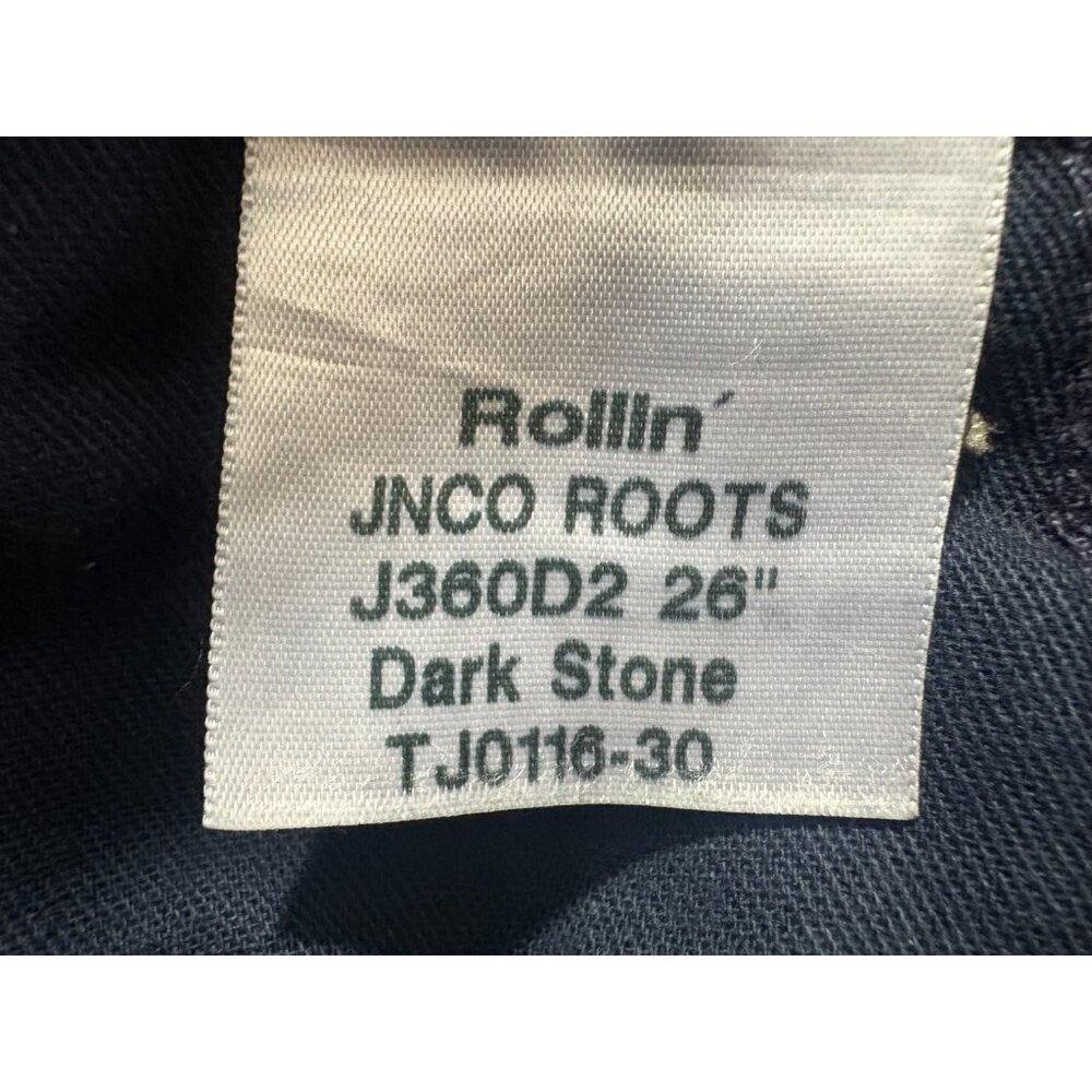 JNCO Rollin’ 26” baggy jeans size 34 x 30 color dark stone Y2K Vintage - Picture 4 of 7